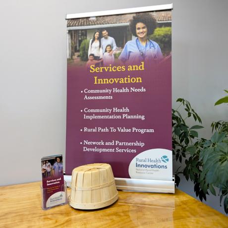 Services and Innovation tabletop banner